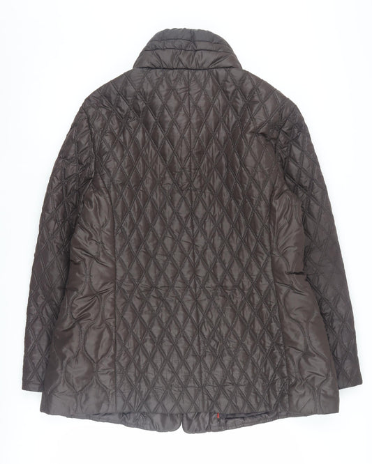 Concept K Berlin Women's Brown Quilted Coat Size 16