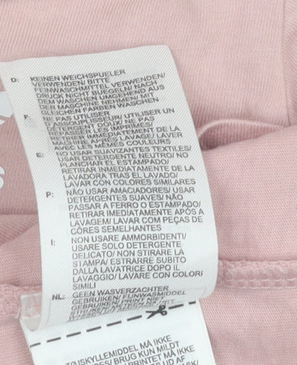 Adidas Girls Pink T-Shirt, 2-3 Years, Casual and Comfy