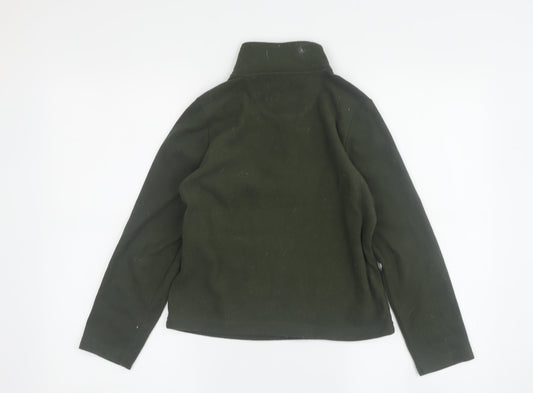 Peter Storm Boys' Green Fleece 1/4 Zip Hoodie, Size 7-8