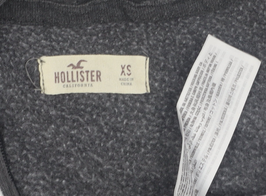Hollister Women's Grey XS Full Zip Hoodie