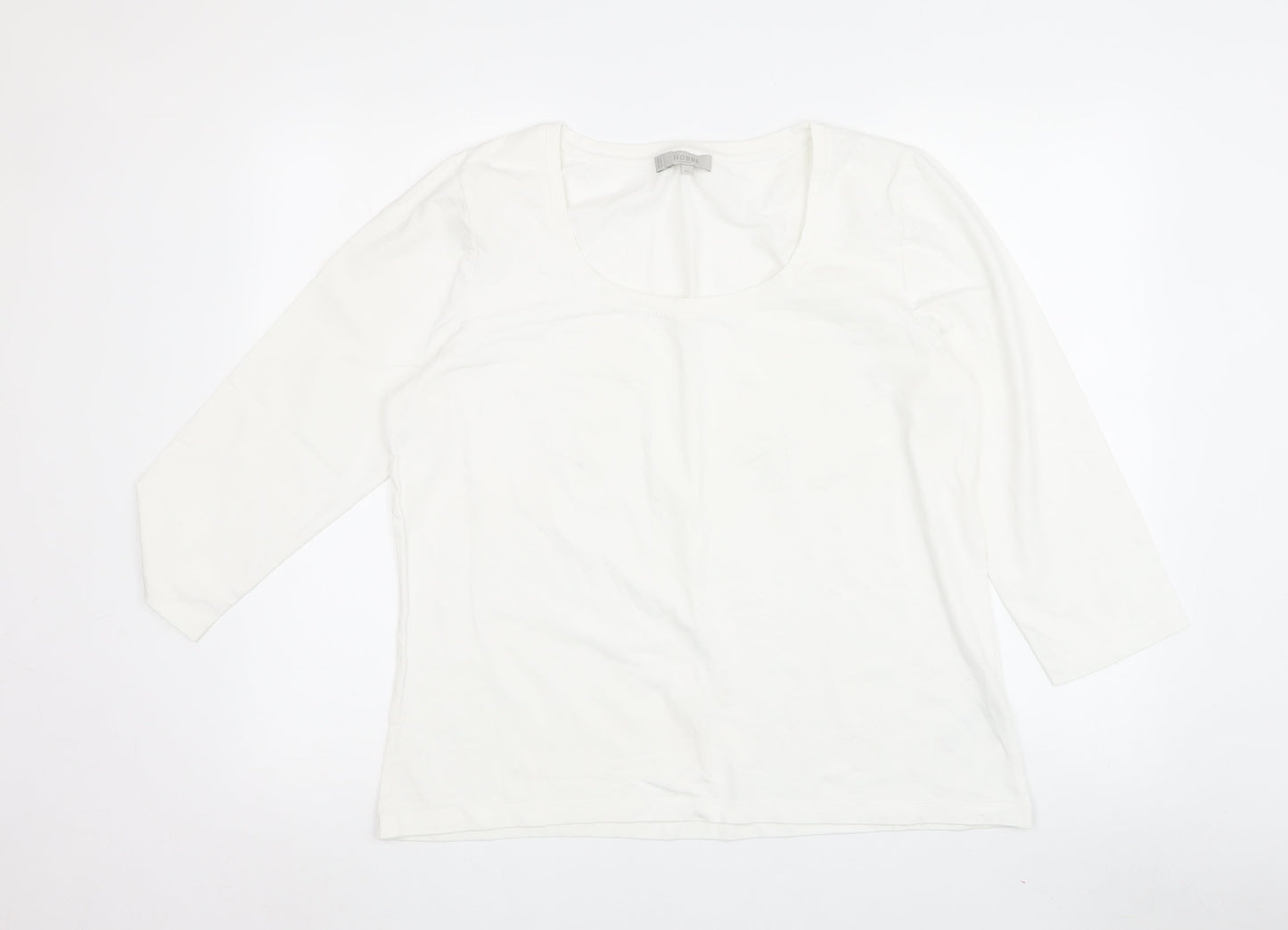 Hobbs Women White XL Scoop Neck Top