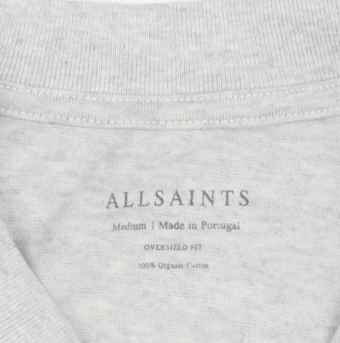 AllSaints Men's Grey Animal Graphic T-Shirt M