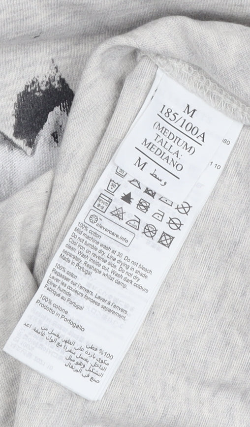 AllSaints Men's Grey Animal Graphic T-Shirt M