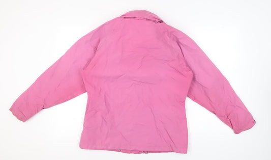 Trespass Pink Women's Basic Jacket, Size L, Waterproof