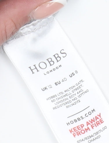 Hobbs Women's Grey Jeans Size 12 Light Wash