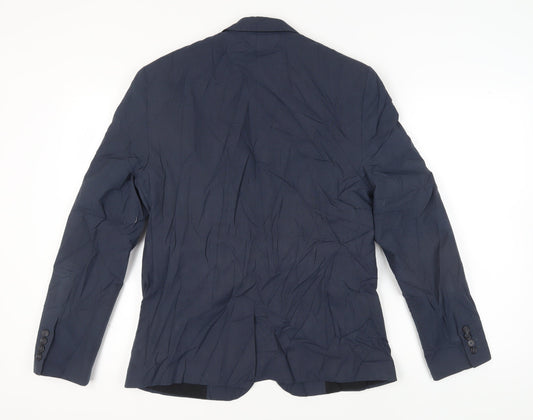 ASOS Men's Blue Single-Breasted Blazer Jacket 40 Regular