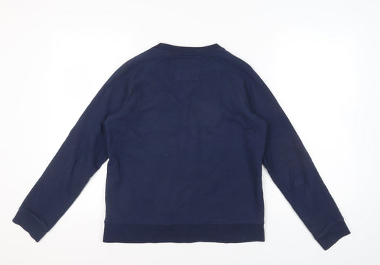 Crew Clothing Company Women's Blue Logo Sweatshirt Size 10