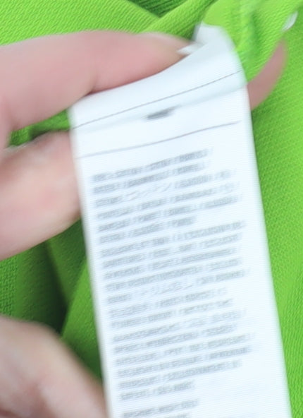 Hollister Men's Green Polo Shirt - L - Perfect for Spring