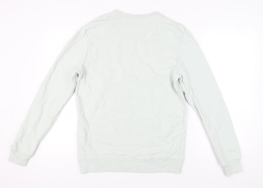 AllSaints Unisex White Pullover Sweatshirt - Small