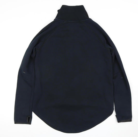 Nike Women's Black Hoodie M Full Zip Logo Activewear