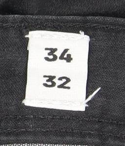 JACK & JONES Men's Black Chino Trousers Size 34