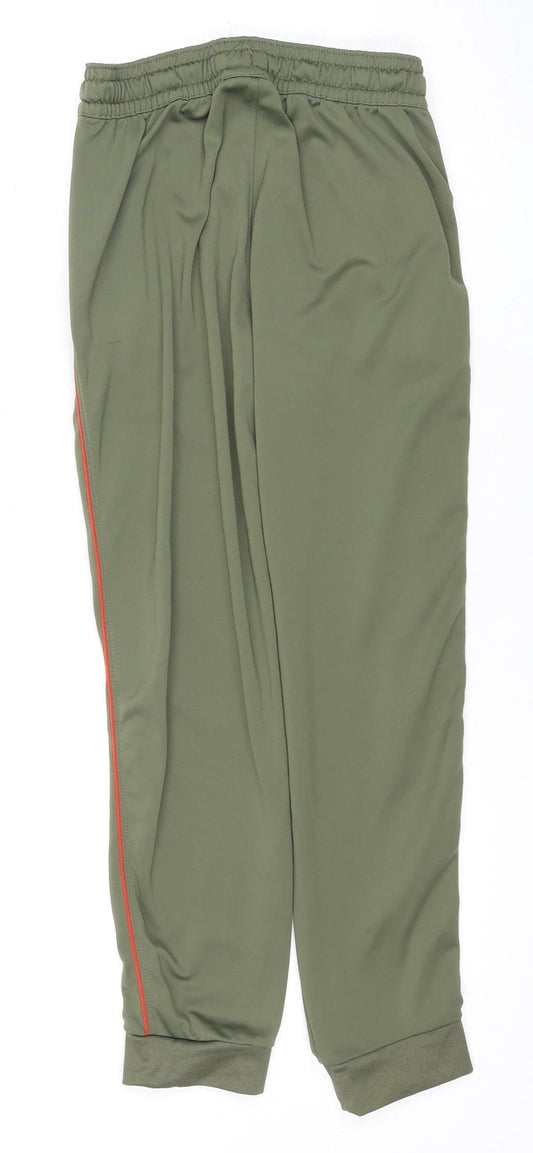 Nike Boys Green Track Pants M Athletic Fit