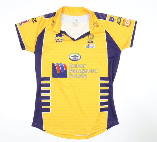 Raging Bull Men's Yellow Rugby Jersey XL