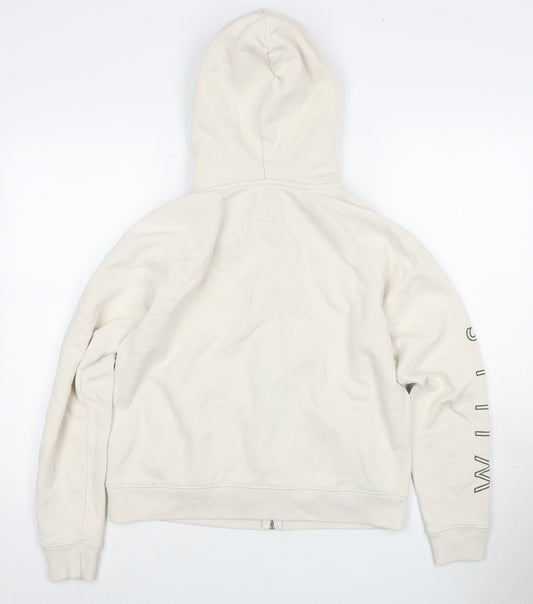Jack Wills Women’s Ivory Zip Hoodie Size 12