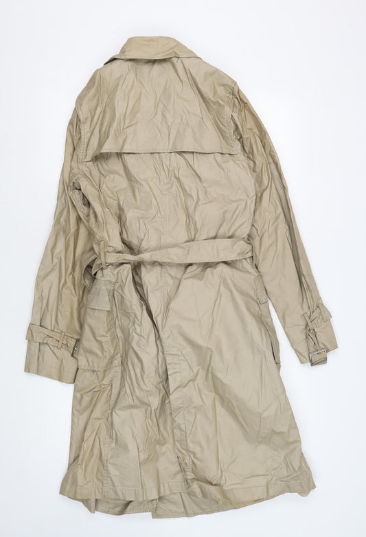 Solar Women's Beige Cotton Trench Coat M