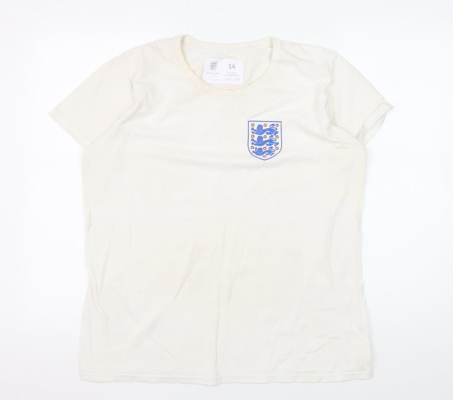 The FA Women's White T-Shirt Size 14