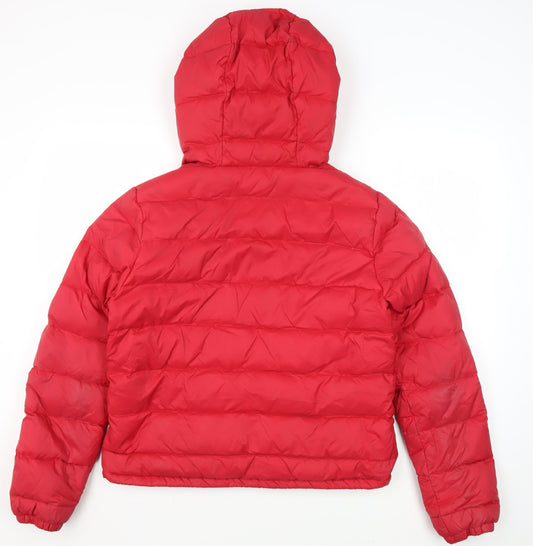 Jack Wills Women's Red Puffer Jacket Size 14