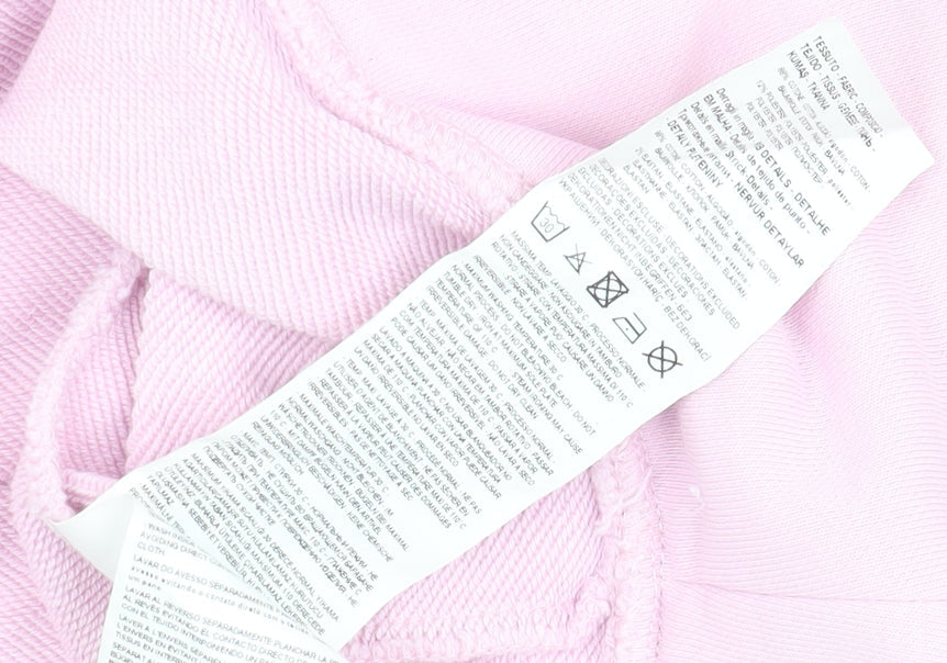 Emporio Armani Women's Pink Pullover Sweatshirt Size 14