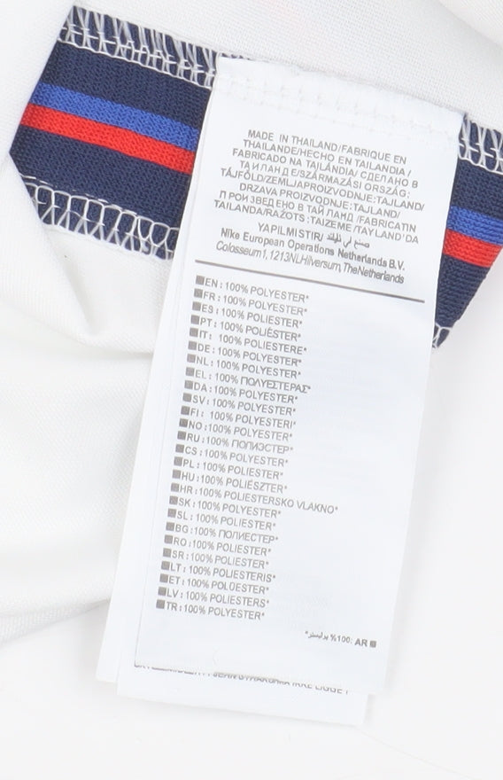 Nike Men's White Football Jersey T-Shirt M