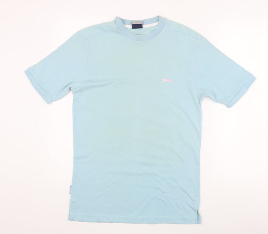 Slazenger Men's Blue Crew Neck T-Shirt - Size S
