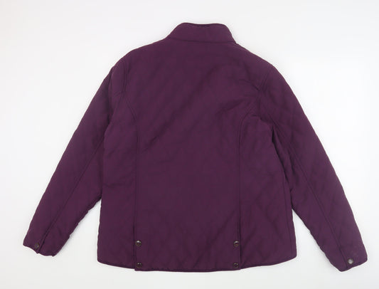 Jack Murphy Women's Purple Quilted Jacket Size 18