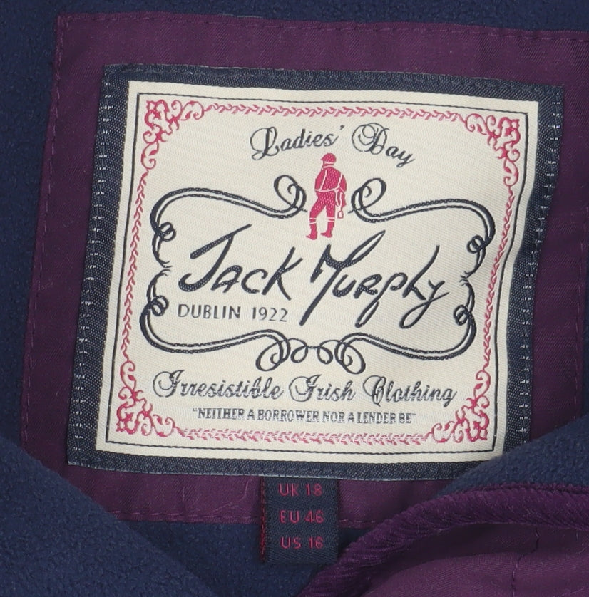 Jack Murphy Women's Purple Quilted Jacket Size 18
