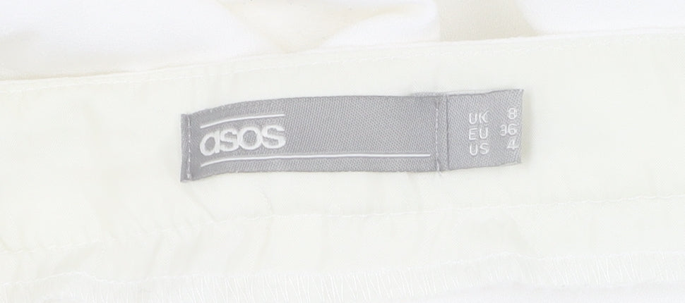 Additional view of ASOS Women’s White Trousers, size UK 8