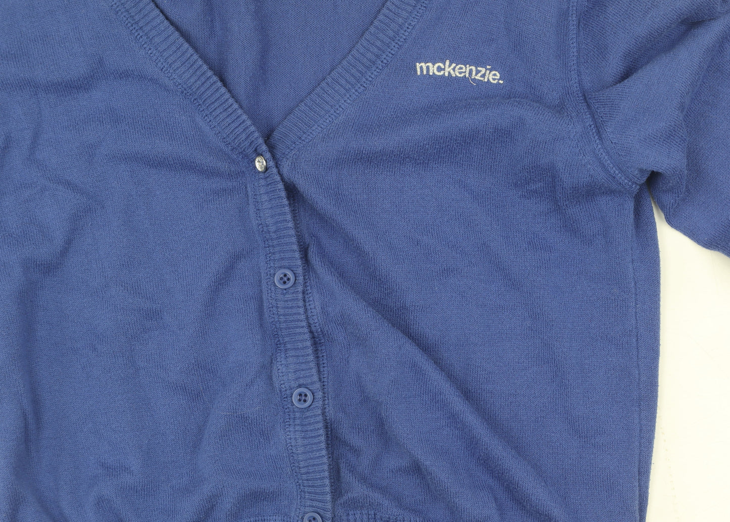 McKenzie Women's Blue Cardigan, Size 16, V-Neck, Casual