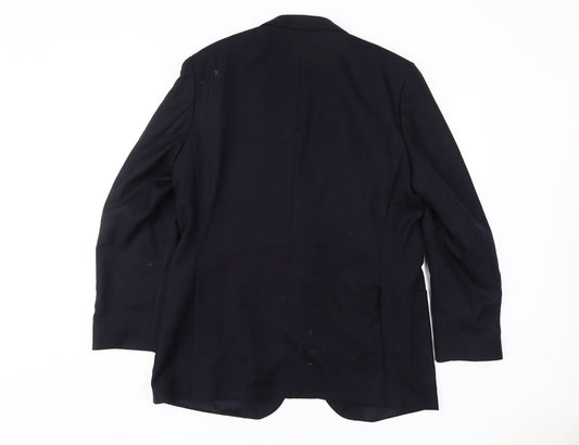 St Michael Men's Black Blazer, Size 42R, Two-Button