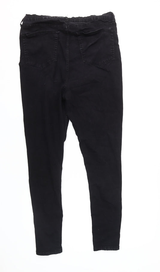 Don't Think Twice Black Skinny Jeans Women UK 18