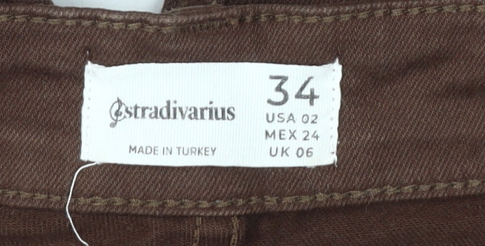 Stradivarius Women's Brown Straight Jeans Size 6