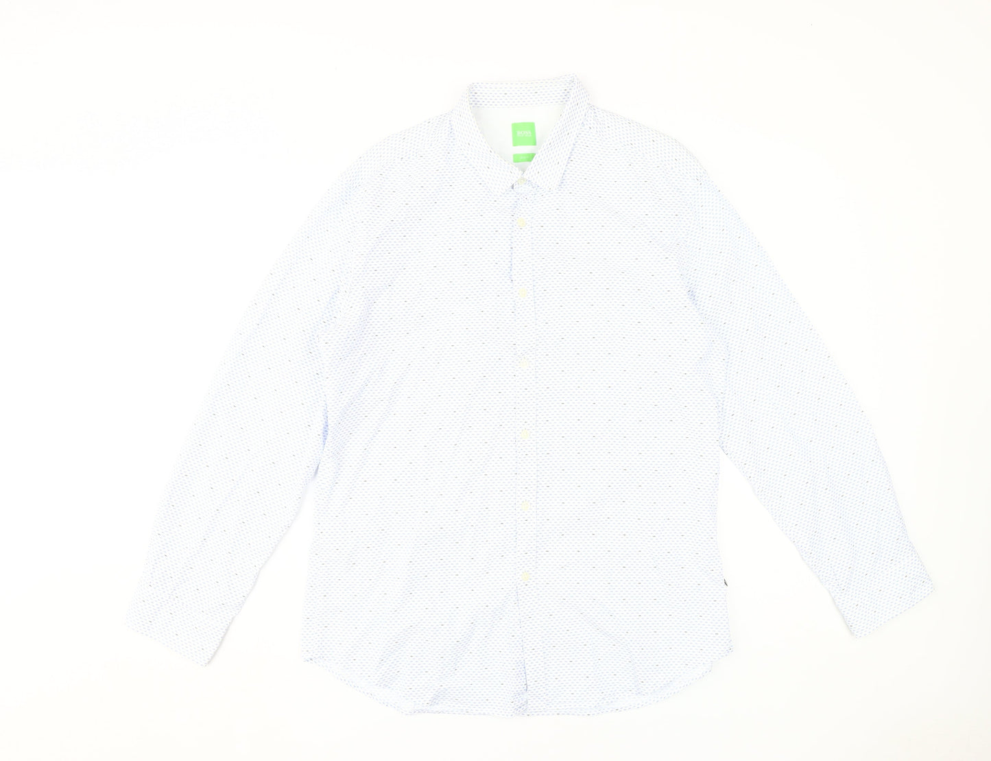BOSS Men's Blue XL Slim Fit Dress Shirt