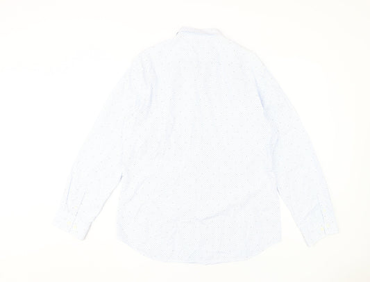 BOSS Men's Blue XL Slim Fit Dress Shirt