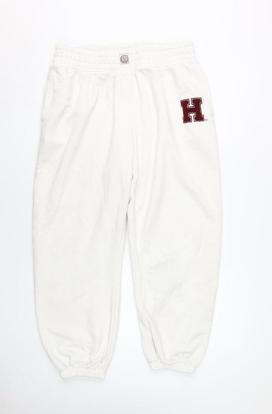 Harvard Unisex White Jogger Trousers XL Casual