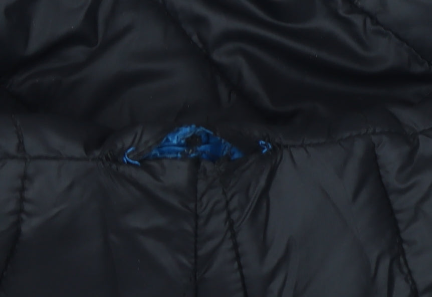Jack & Jones Men's Black Puffer Jacket L Hooded