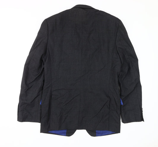 Marks and Spencer Men's Grey Wool Blazer 38R