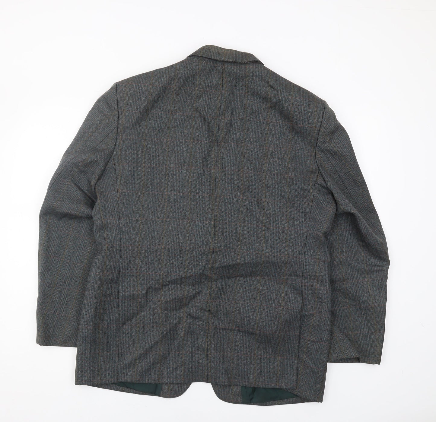 Dunn & Co Men's Grey Check Blazer, Size 42S, Classic Style