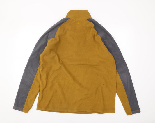 Mountain Warehouse Men's Brown Fleece Pullover, Size L, Outdoor Use