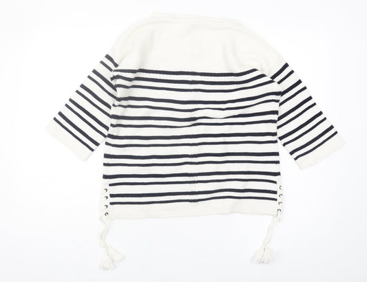 White Stuff Women's White Pullover Jumper Size 8