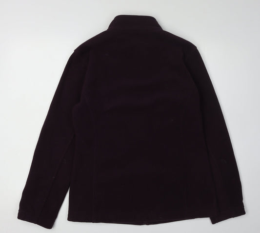Marks and Spencer Women's Purple Fleece Jacket Size 8