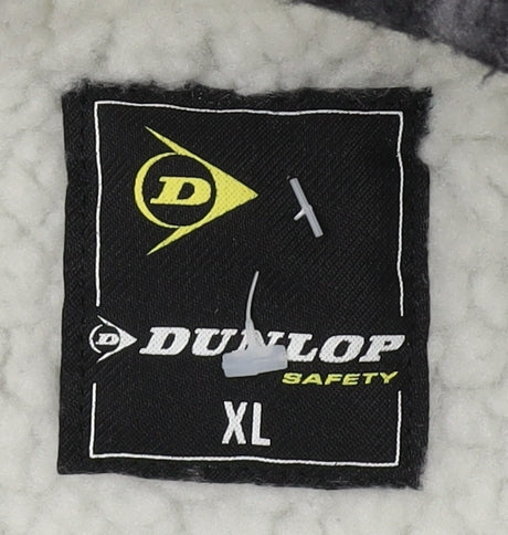 Dunlop Men's Black Plaid XL Hooded Jacket