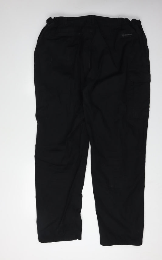 Craghoppers Black Track Pants L Unisex Relaxed Fit