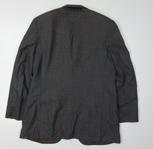 Jaeger Men's Grey Blazer, Size 40R, Regular Fit