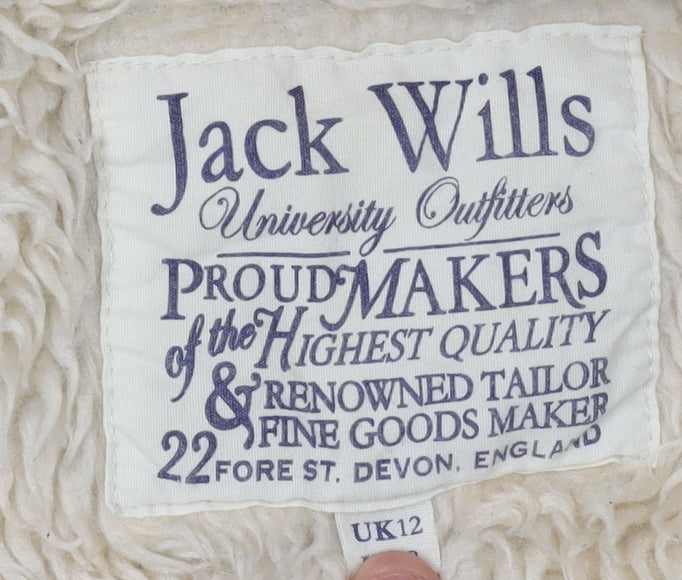 Jack Wills Women's Grey Full Zip Hoodie Size 12