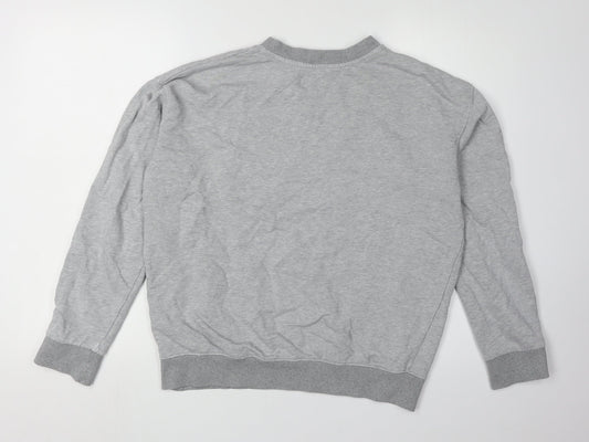 Tommy Jeans Unisex Grey Logo Sweatshirt L