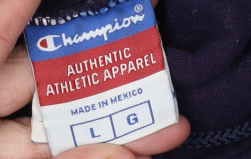 Champion Unisex Black Hoodie L - University Style