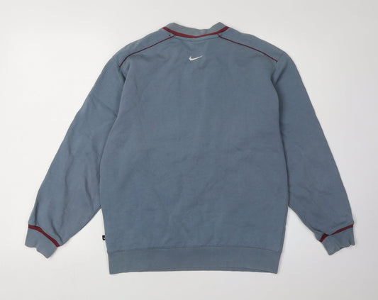 Nike Boys Blue Pullover Sweatshirt L with Logo