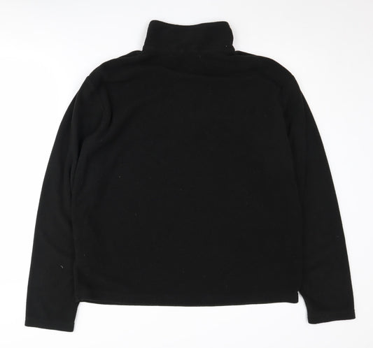 Regatta Men's Black 1/4 Zip Fleece Sweatshirt L