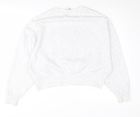 Harvard Unisex White Small Logo Sweatshirt