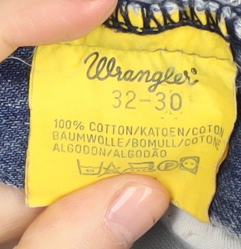 Wrangler Men's Blue Straight Leg Jeans Size 32